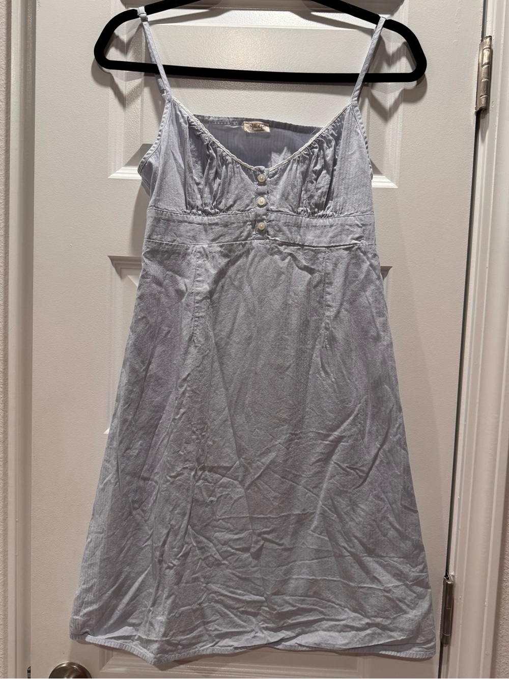Brandy Melville Light Blue Cotton Spaghetti-Strap Slip